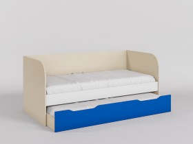 Диван-кровать Скай (Синий/Белый/корпус Клен) в Балашихе - balashixa.katalogmebeli.com | фото 1