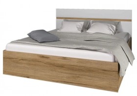 Ким кровать 1,4 (Дуб сонома/белый глянец) в Балашихе - balashixa.katalogmebeli.com | фото
