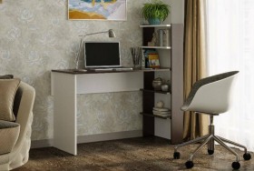 Компьютерный стол №3 (Венге/Белый) в Балашихе - balashixa.katalogmebeli.com | фото