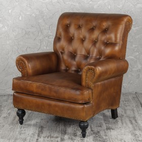 Кресло кожаное Чарльз в Балашихе - balashixa.katalogmebeli.com | фото