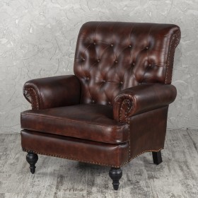 Кресло кожаное Лофт Чарльз в Балашихе - balashixa.katalogmebeli.com | фото