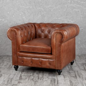 Кресло кожаное Лофт Честер (кожа) в Балашихе - balashixa.katalogmebeli.com | фото