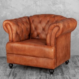 Кресло кожаное Лофт Честер-Нью в Балашихе - balashixa.katalogmebeli.com | фото