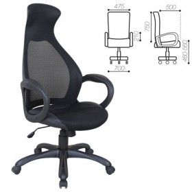 Кресло офисное BRABIX Genesis EX-517 (черное) в Балашихе - balashixa.katalogmebeli.com | фото