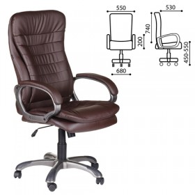 Кресло офисное BRABIX Omega EX-589 (коричневое) в Балашихе - balashixa.katalogmebeli.com | фото