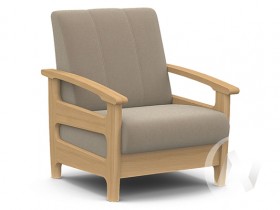 Кресло для отдыха Омега (бук лак/CATANIA LATTE) в Балашихе - balashixa.katalogmebeli.com | фото