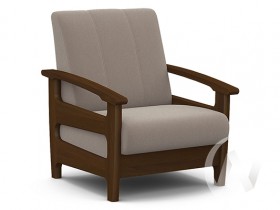 Кресло для отдыха Омега (орех лак/CATANIA COCOA) в Балашихе - balashixa.katalogmebeli.com | фото
