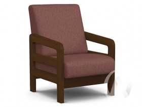 Кресло отдыха Вега-34 (орех лак/UNO BERRY) в Балашихе - balashixa.katalogmebeli.com | фото