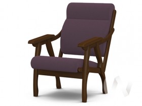 Кресло Вега-10 (орех лак/ULTRA PLUM) в Балашихе - balashixa.katalogmebeli.com | фото