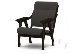 Кресло Вега-10 (венге лак/ULTRA GRAFIT) в Балашихе - balashixa.katalogmebeli.com | фото