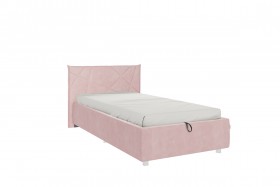 Кровать 0.9 Бест (Нежно-розовый велюр/под-мех) в Балашихе - balashixa.katalogmebeli.com | фото