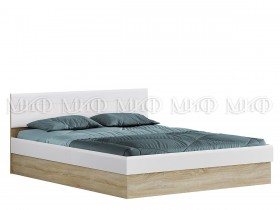 Кровать 1,4 спальня Фортуна (Дуб сонома/белый глянец) в Балашихе - balashixa.katalogmebeli.com | фото