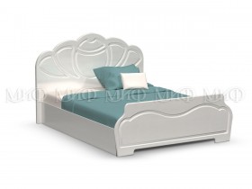 Кровать 1,6м Гармония (Белый/Белый глянец) в Балашихе - balashixa.katalogmebeli.com | фото