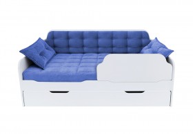 Кровать 170 серии Спорт Лайт 1 ящик 85 Синий (подушки) в Балашихе - balashixa.katalogmebeli.com | фото