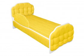 Кровать 180 Атлет 74 жёлтый (мягкий бортик) в Балашихе - balashixa.katalogmebeli.com | фото