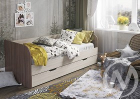 Кровать детская Балли 2-х уровневая (шимо темный/шимо светлый) в Балашихе - balashixa.katalogmebeli.com | фото