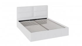 Кровать «Глосс» с мягкой обивкой и подъемным механизмом тип 1 (1600) (Белая) в Балашихе - balashixa.katalogmebeli.com | фото