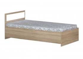 Кровать одинарная 900-2 без матраса (прямые спинки) Дуб Сонома в Балашихе - balashixa.katalogmebeli.com | фото