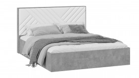 Кровать ПМ «Хилтон» Тип 1 Ателье светлый/Белый в Балашихе - balashixa.katalogmebeli.com | фото