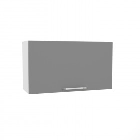 Квадро ВПГ 800 шкаф верхний горизонтальный высокий (Ваниль кожа/корпус Серый) в Балашихе - balashixa.katalogmebeli.com | фото