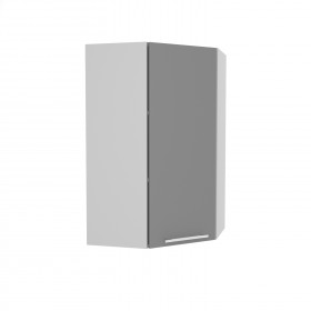 Квадро ВПУ 550 шкаф верхний угловой высокий (Железо/корпус Серый) в Балашихе - balashixa.katalogmebeli.com | фото