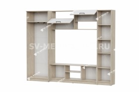 Мебель для гостиной МГС 3 Исполнение 1 Дуб Сонома / Белый в Балашихе - balashixa.katalogmebeli.com | фото 3