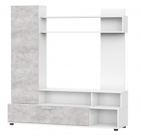 Мебель для гостиной "МГС 9" Белый / Цемент светлый в Балашихе - balashixa.katalogmebeli.com | фото 1
