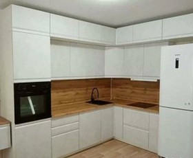 Модульная кухня Бруклин 2.4 x 2 м (Бетон белый) в Балашихе - balashixa.katalogmebeli.com | фото 15