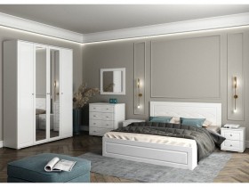 Модульная спальня Барселона (Белый/Белый глянец) в Балашихе - balashixa.katalogmebeli.com | фото
