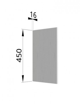 Панель торцевая (для шкафа горизонтального высокого) ВПГ Ройс (Графит софт) в Балашихе - balashixa.katalogmebeli.com | фото