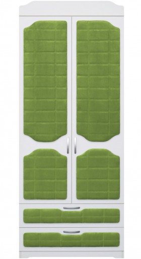 Шкаф 2-х створчатый с ящиками серии Спорт 76 Зелёный в Балашихе - balashixa.katalogmebeli.com | фото 1