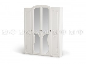Шкаф 4-створчатый Мария (Белый глянец) в Балашихе - balashixa.katalogmebeli.com | фото