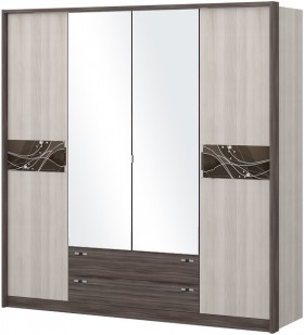 Шкаф четырехстворчатый с зеркалом Шк69.1 Николь в Балашихе - balashixa.katalogmebeli.com | фото