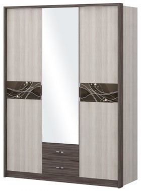 Шкаф трехстворчаты с зеркалом Шк68.1 Николь в Балашихе - balashixa.katalogmebeli.com | фото