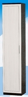 Шкаф высокий ДЛЯ ГОСТИНОЙ ШВ-450 Венге/Дуб выбеленный в Балашихе - balashixa.katalogmebeli.com | фото